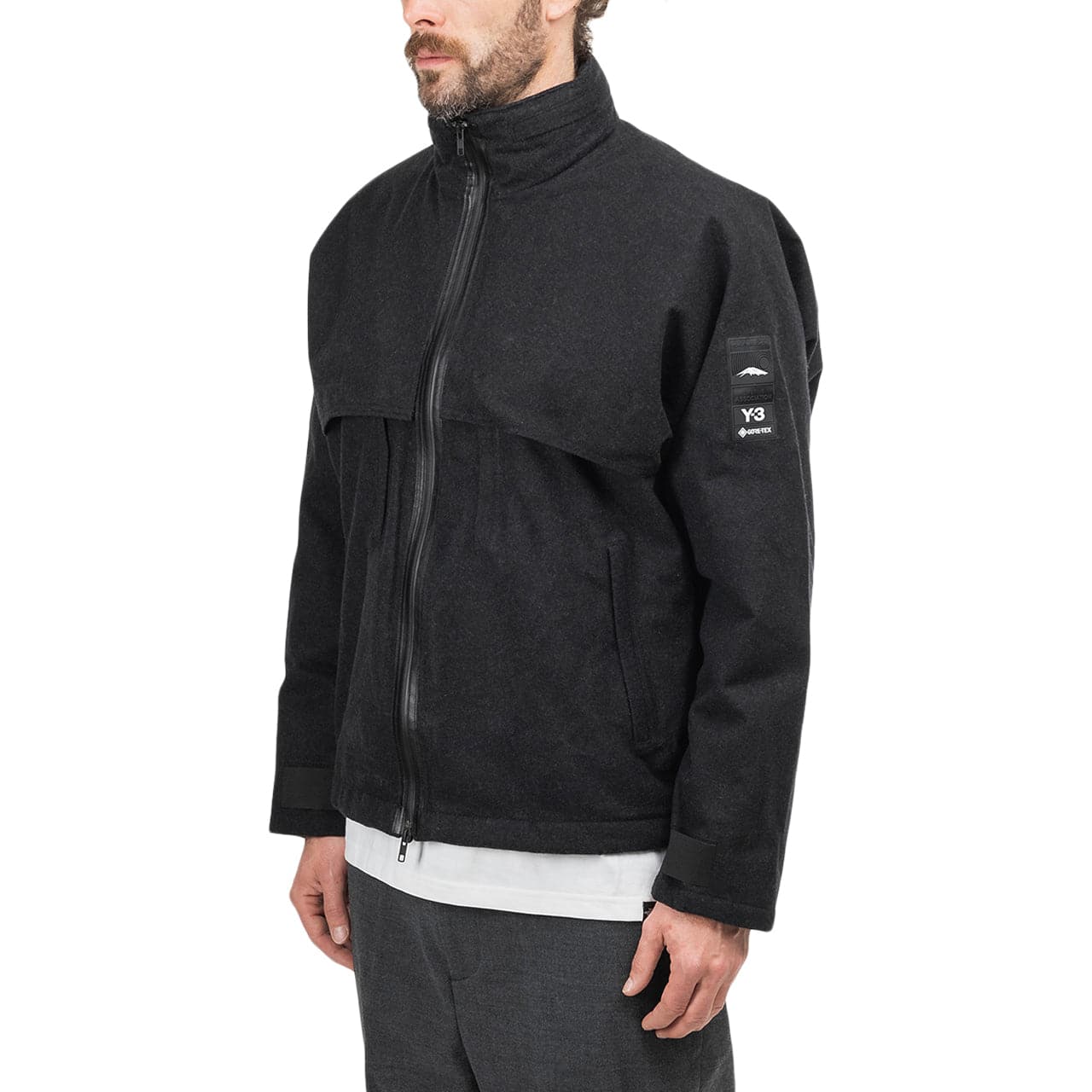 adidas Y-3 CH3 Melton Gore-Tex Jacket (Schwarz) - Allike Store