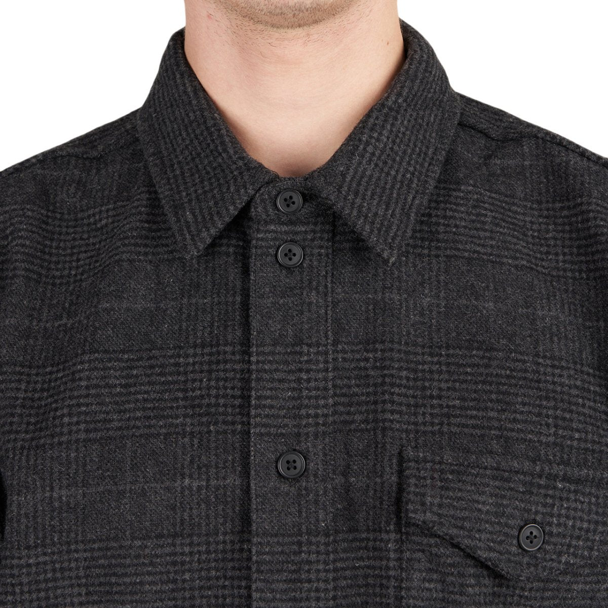 Han Kjobenhavn Army Overshirt (Schwarz)  - Allike Store