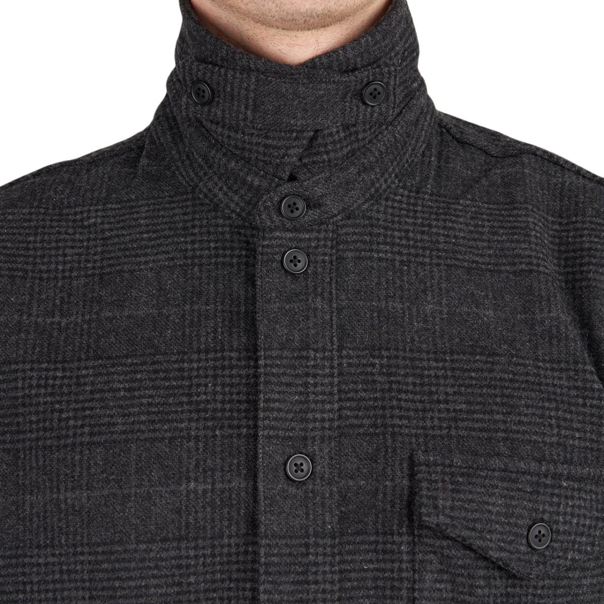 Han Kjobenhavn Army Overshirt (Schwarz) - Allike Store