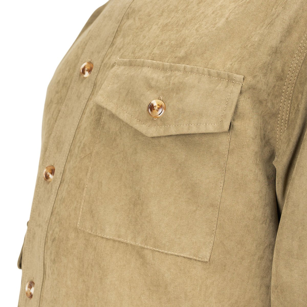 Han Kjobenhavn Army Shirt (Braun) - Allike Store