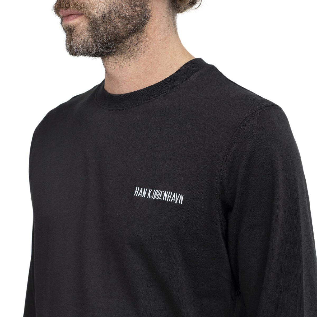 Han Kjobenhavn Casual Long Sleeve Tee (Schwarz)  - Allike Store