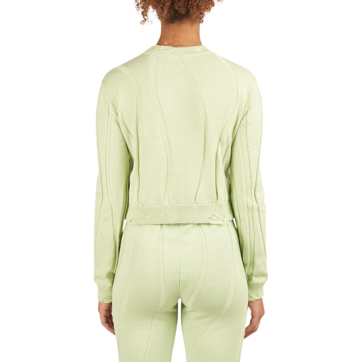 Han Kjobenhavn Cropped Cardigan (Blass Grün) - Allike Store