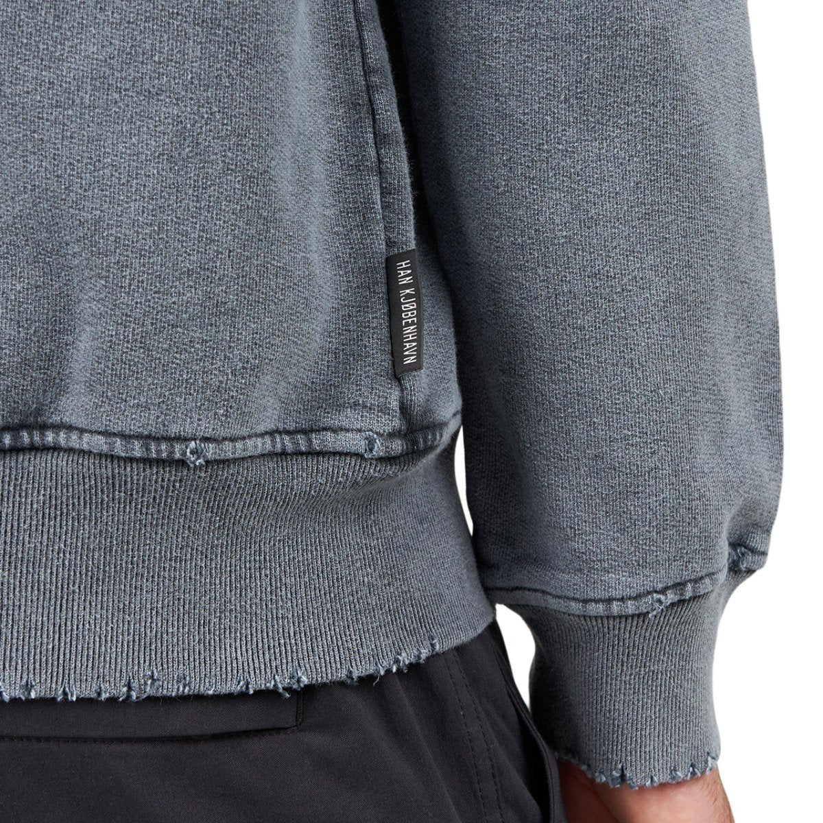 Han Kjobenhavn Distressed Hoodie (Dunkel Grau) - Allike Store