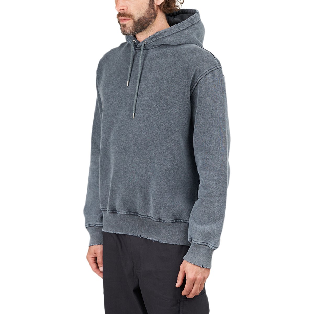 Han Kjobenhavn Distressed Hoodie (Dunkel Grau) - Allike Store