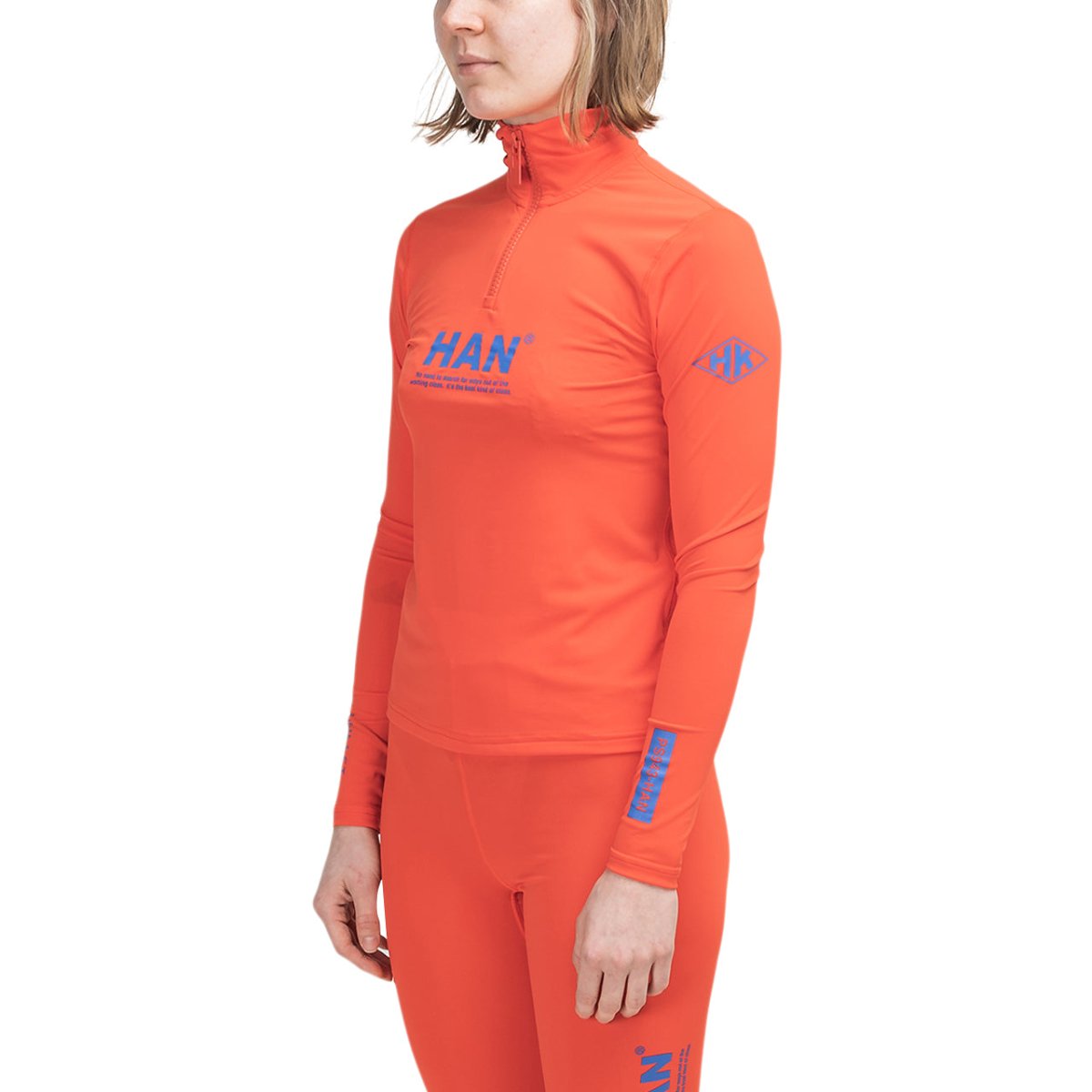 Han Kjobenhavn Half Zip Top (Rot) - Allike Store