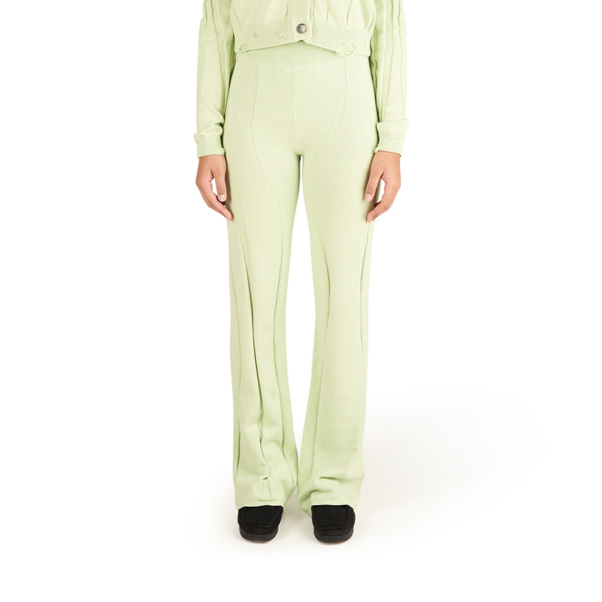 Han Kjobenhavn Knit Trousers (Blass Grün) - Allike Store