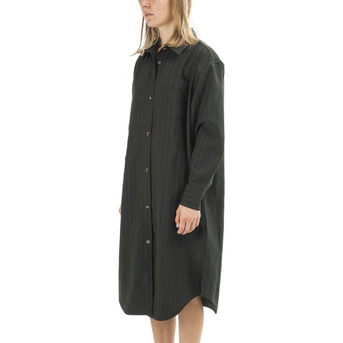 Han Kjobenhavn Shirt Dress (Dunkelgrün) - Allike Store