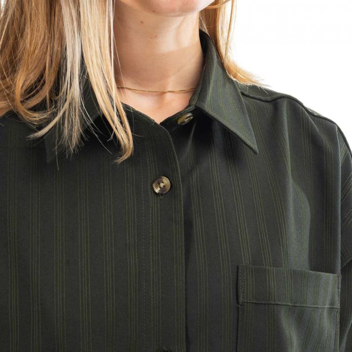 Han Kjobenhavn Shirt Dress (Dunkelgrün) - Allike Store