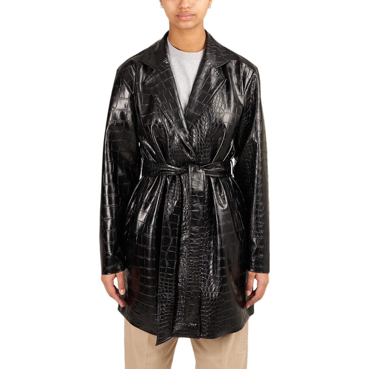 Han Kjobenhavn Wrap Belt Jacket (Schwarz) - Allike Store