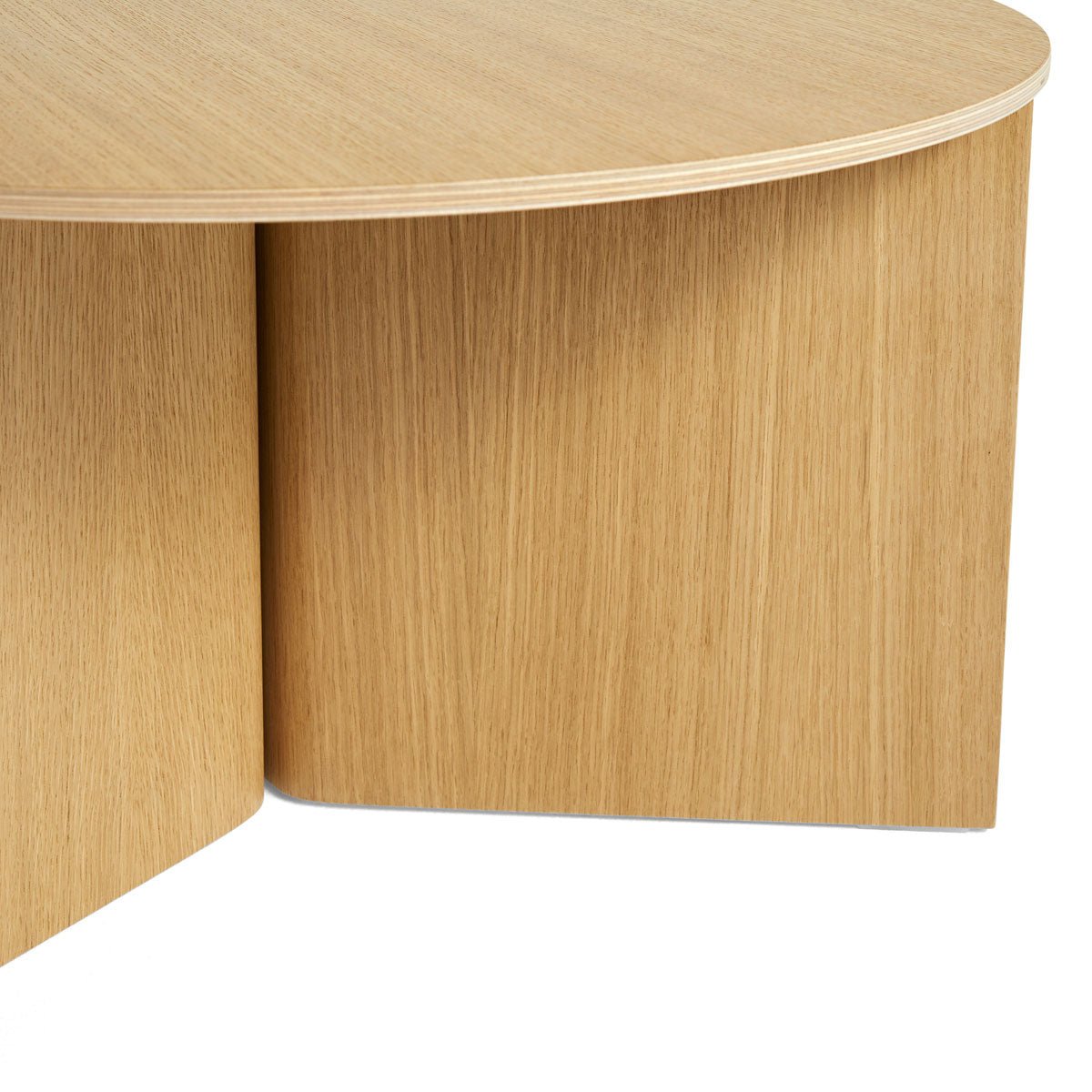 Hay Slit Table Wood Round XL (Braun) - Allike Store