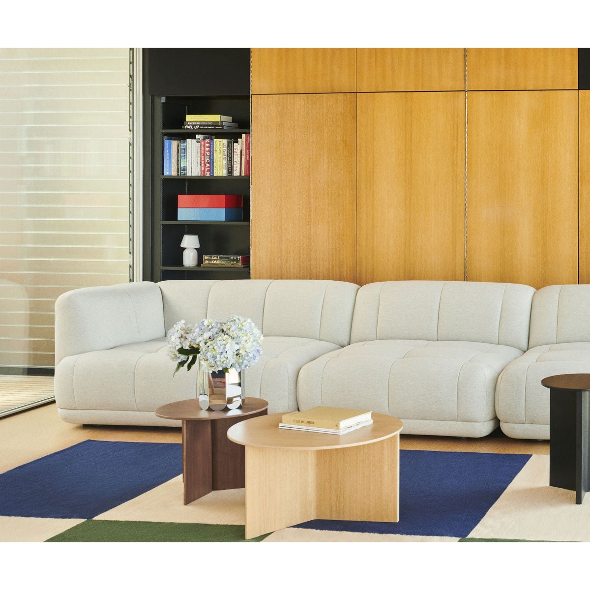 Hay Slit Table Wood Round XL (Braun) - Allike Store