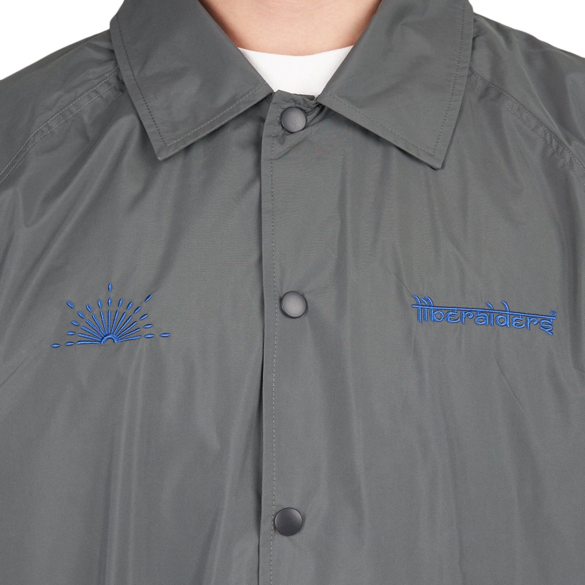 Liberaiders Logo Coach Jacket (Grau) - Allike Store
