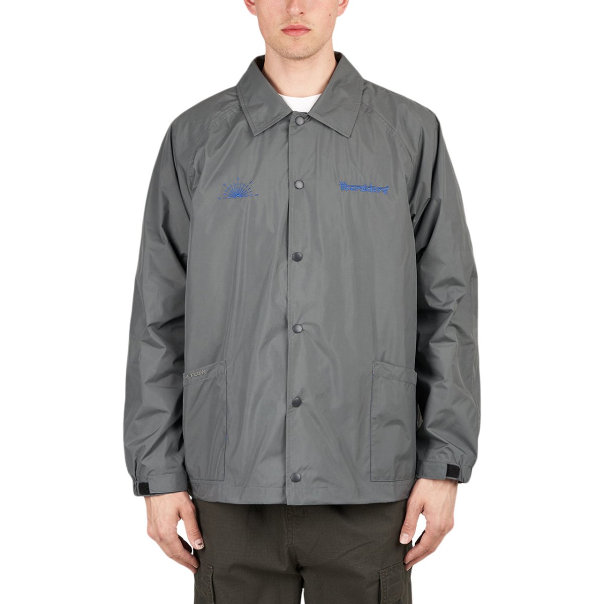 Liberaiders Logo Coach Jacket (Grau) - Allike Store
