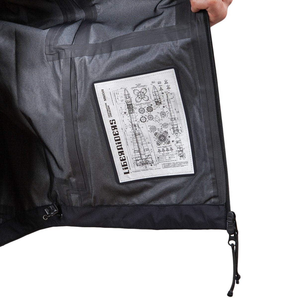Liberaiders LR 3 Layer Jacket (Schwarz) - Allike Store