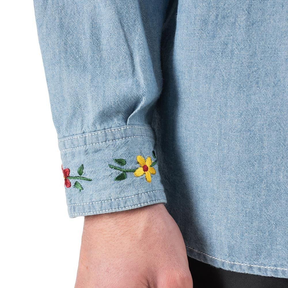 Liberaiders Peace Chambray Shirt (Hellblau) - Allike Store
