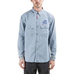 Liberaiders Peace Chambray Shirt (Hellblau) - Allike Store