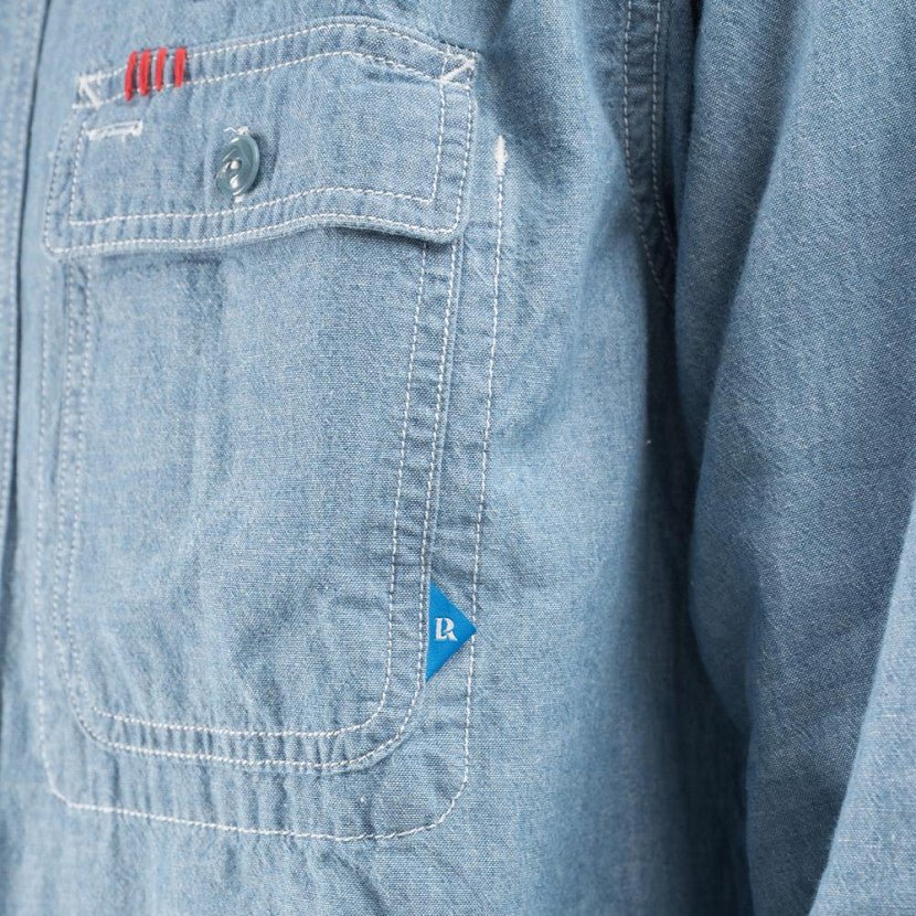 Liberaiders Peace Chambray Shirt (Hellblau) - Allike Store