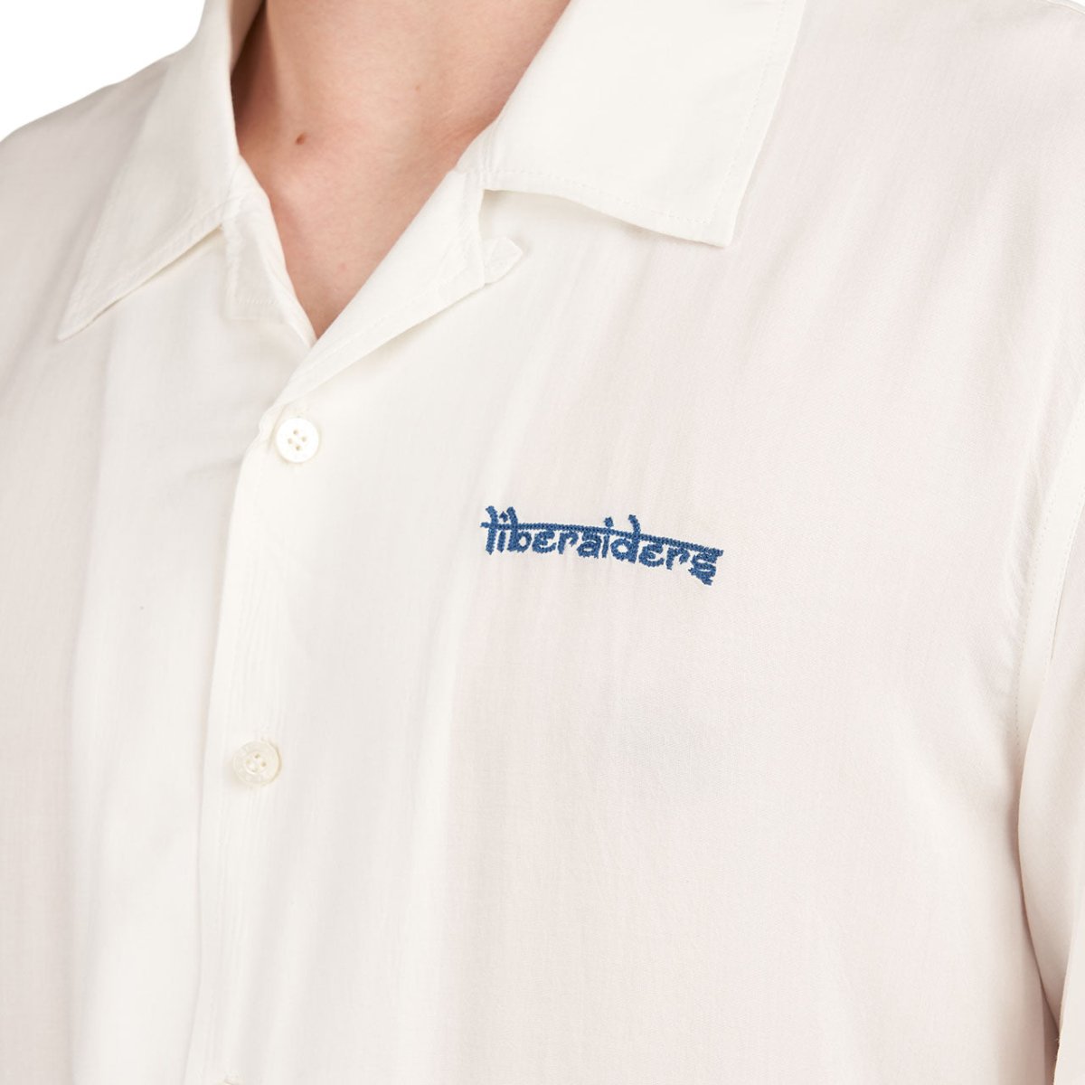 Liberaiders Wisdom Eyes Rayon Shirt (Weiß) - Allike Store
