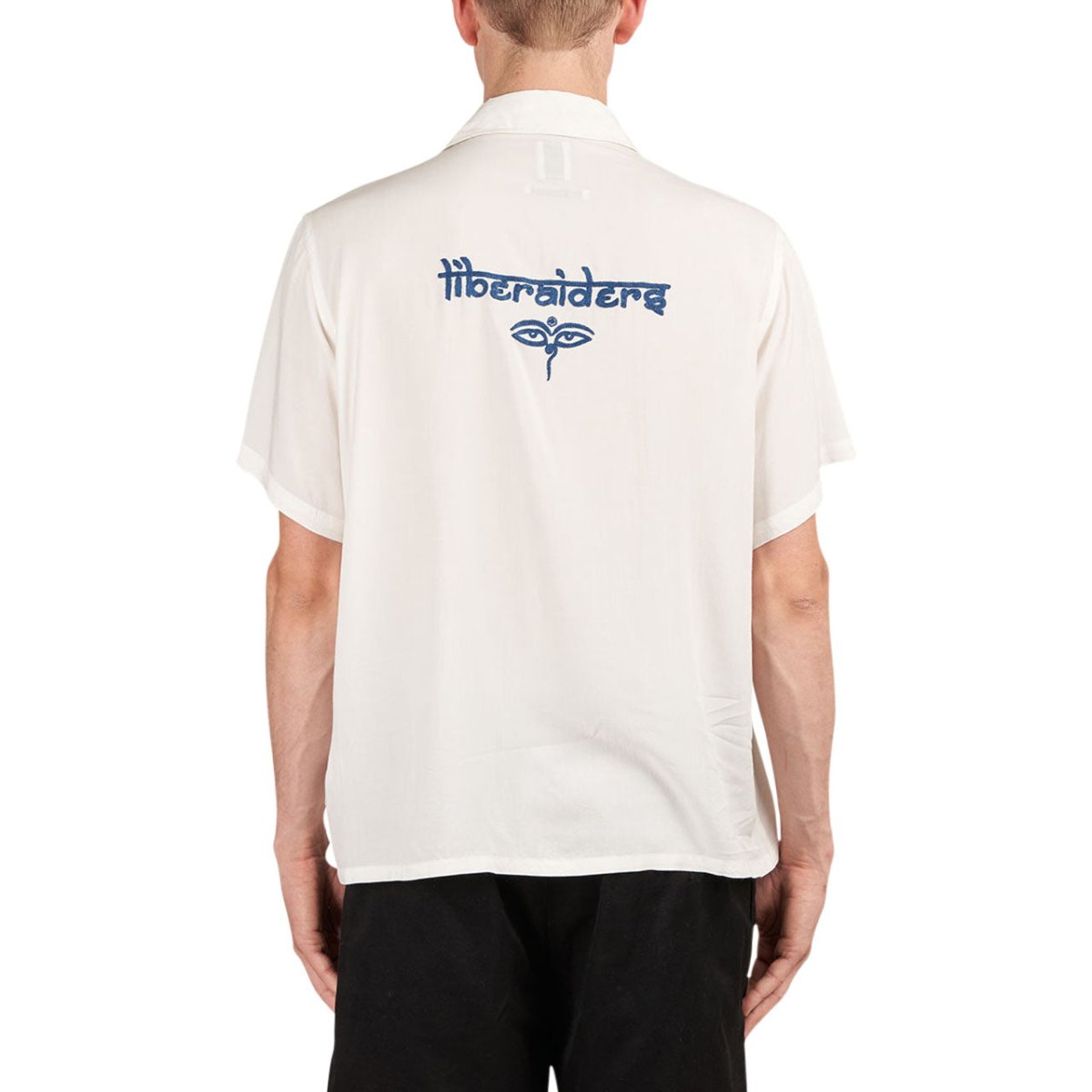 Liberaiders Wisdom Eyes Rayon Shirt (Weiß) - Allike Store