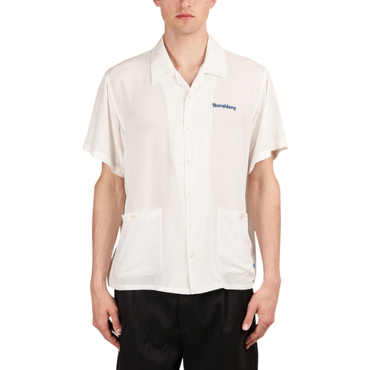 Liberaiders Wisdom Eyes Rayon Shirt (Weiß) - Allike Store