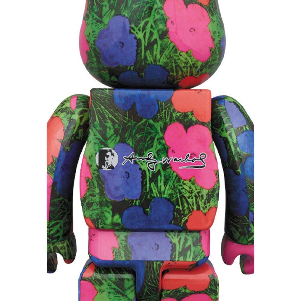 Medicom 1000% Andy Warhol Flowers Be@rbrick Toy - Allike Store