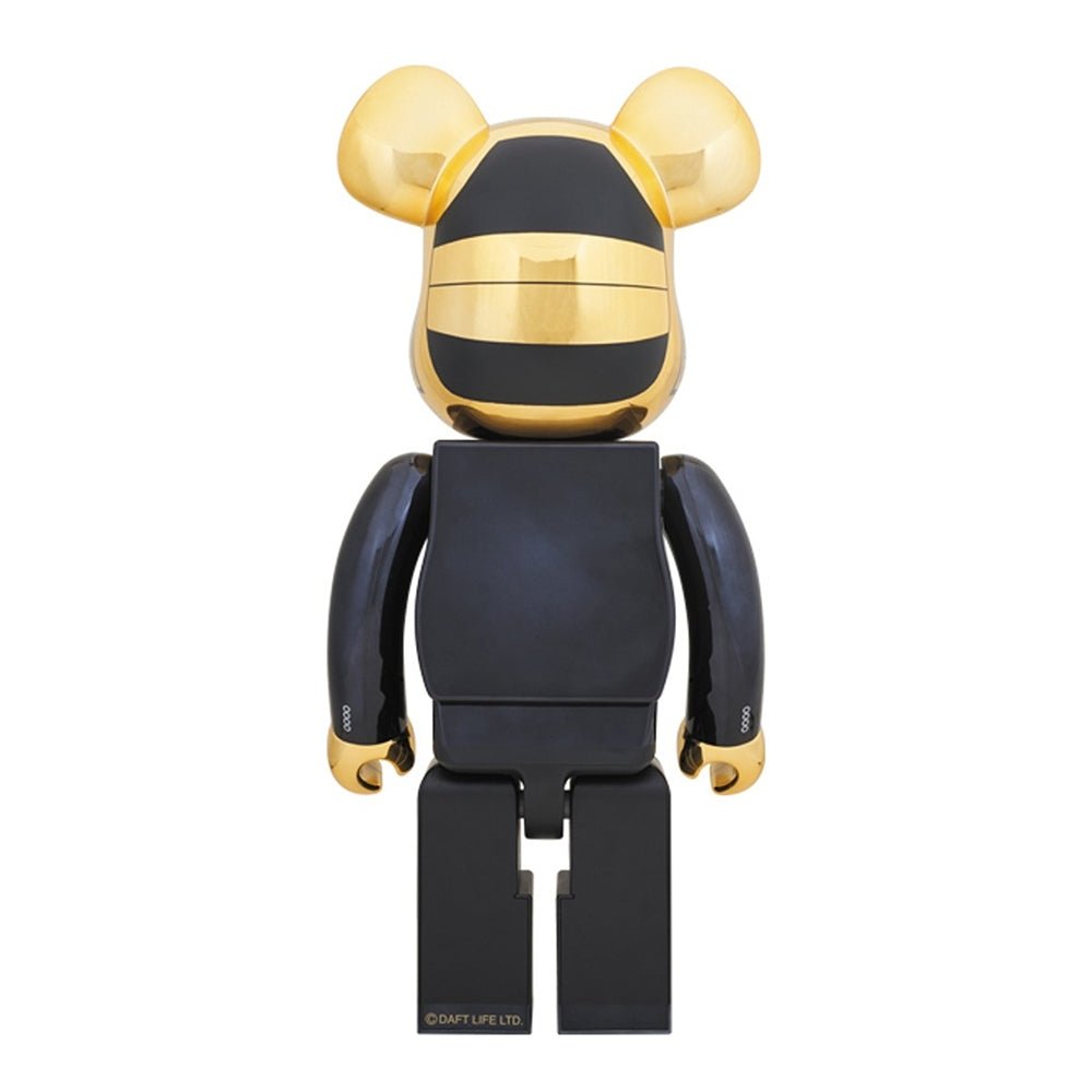 Medicom 1000% Daftpunk Guy Manuel Be@rbrick Toy (Schwarz / Gold) - Allike Store