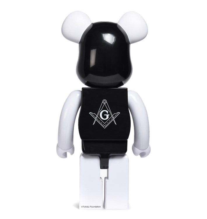 Medicom 1000% Freemasonry x Fragment Design Be@rbrick Toy (Schwarz) - Allike Store
