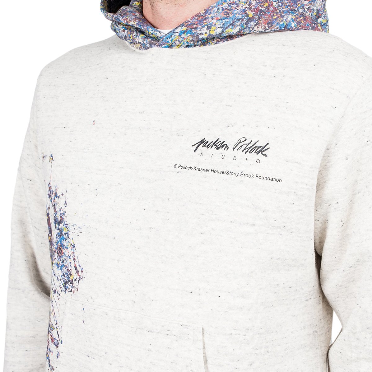 Medicom Adam Et Rope x Jackson Pollock Studio Splash Hoodie (Hellgrau) - Allike Store