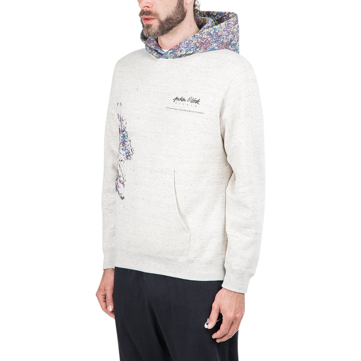 Medicom Adam Et Rope x Jackson Pollock Studio Splash Hoodie (Hellgrau) - Allike Store
