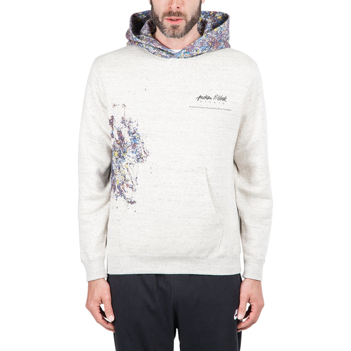 Medicom Adam Et Rope x Jackson Pollock Studio Splash Hoodie (Hellgrau) - Allike Store