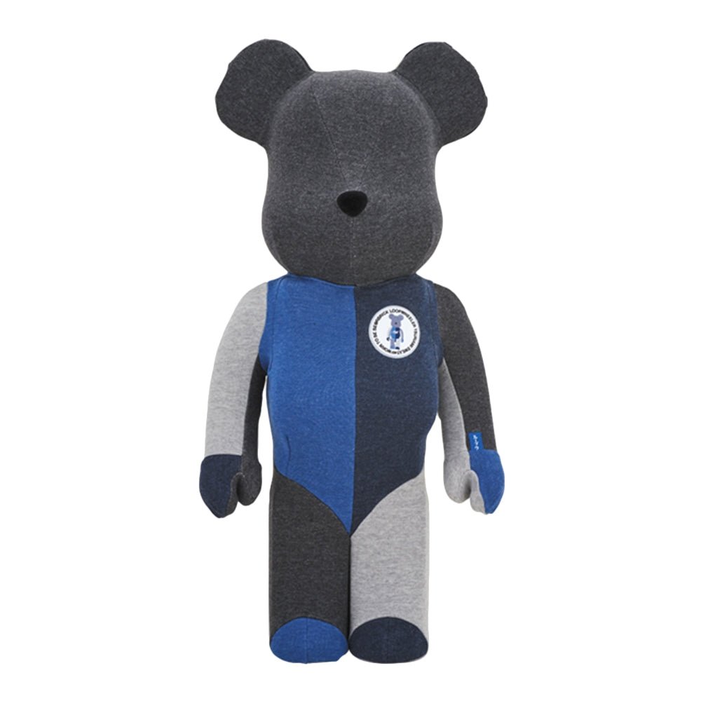 Medicom x Loopwheeler 1000% Be@rbrick Toy (Blau / Grau) - Allike Store