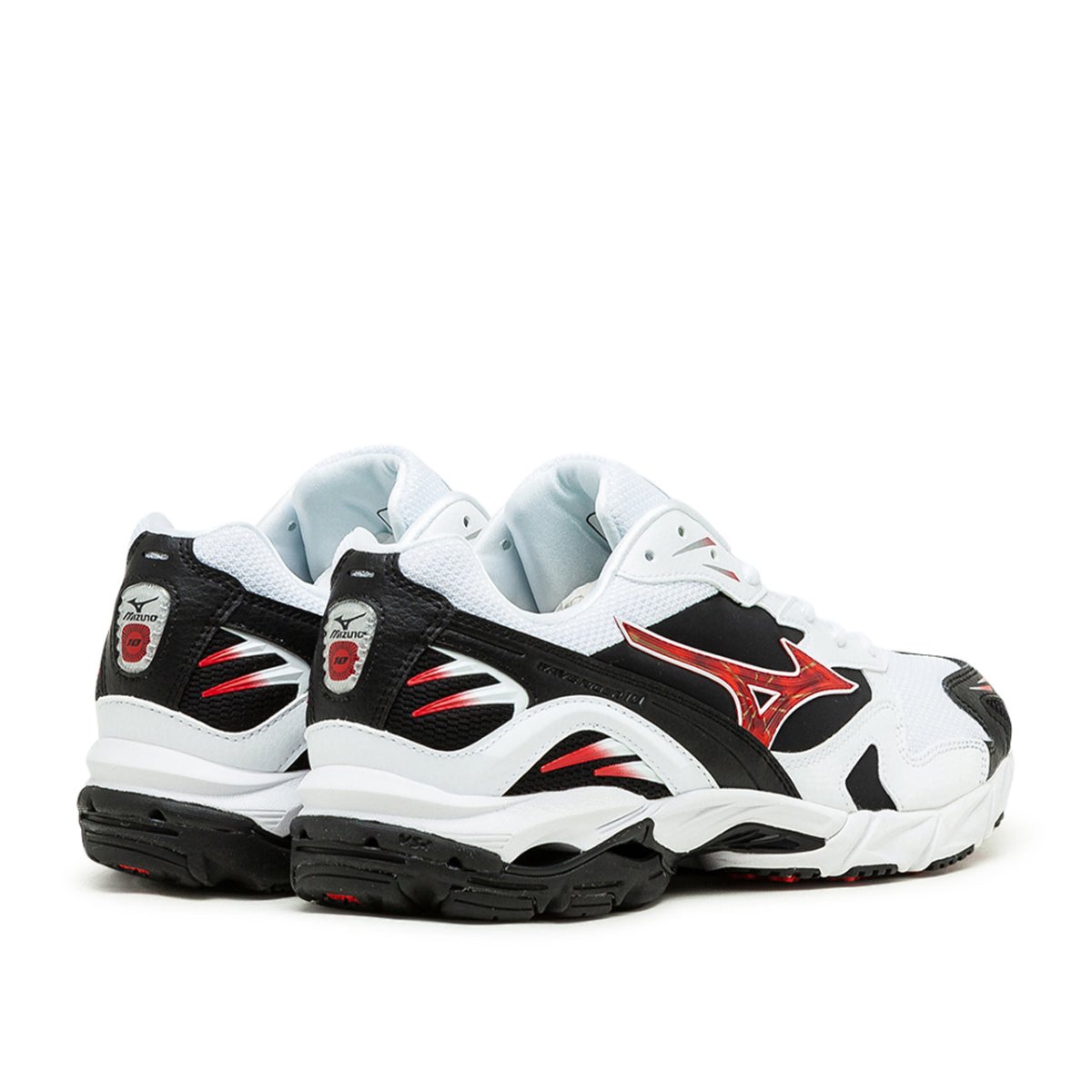 Mizuno Wave Rider 10 (Weiß / Schwarz / Rot) - Allike Store