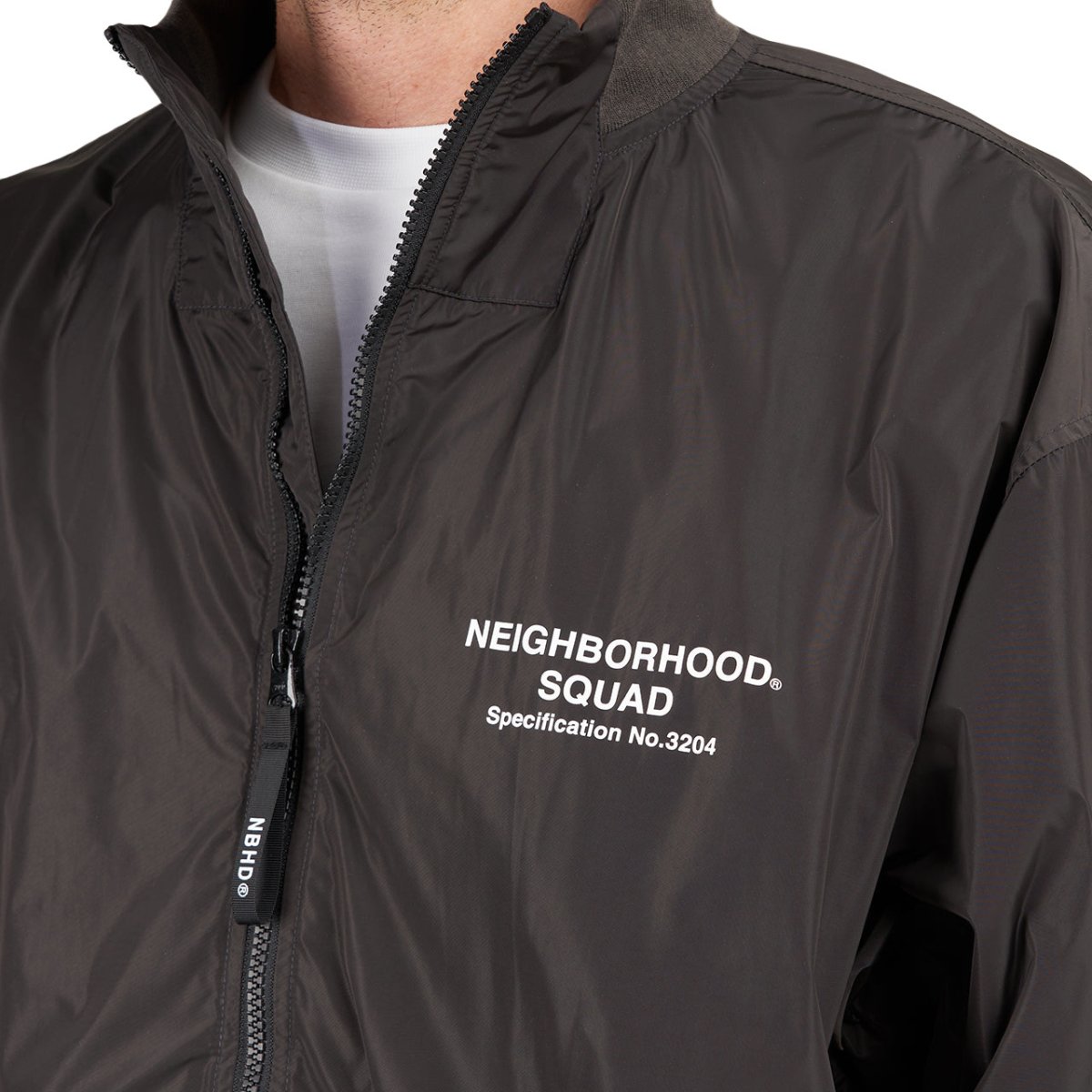 Neighborhood Staff Nylon Popover E-Jacket (Schwarz) - Allike Store