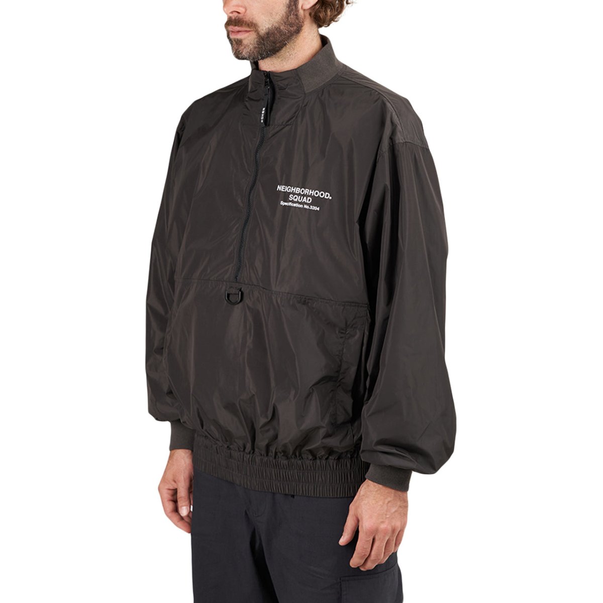 Neighborhood Staff Nylon Popover E-Jacket (Schwarz) - Allike Store