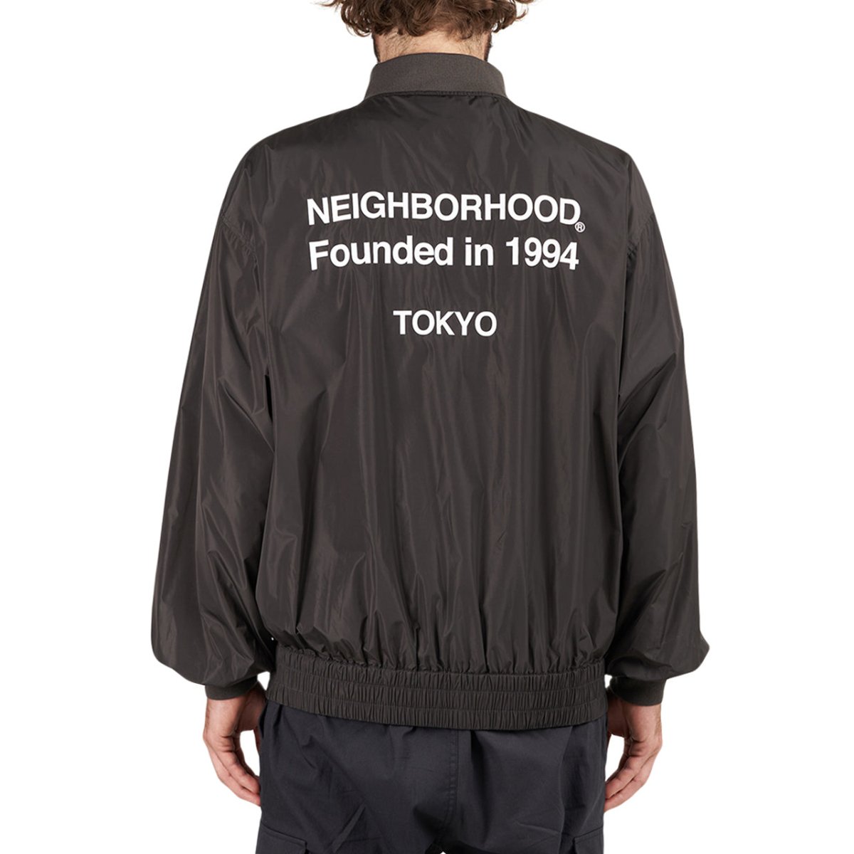 Neighborhood Staff Nylon Popover E-Jacket (Schwarz) - Allike Store