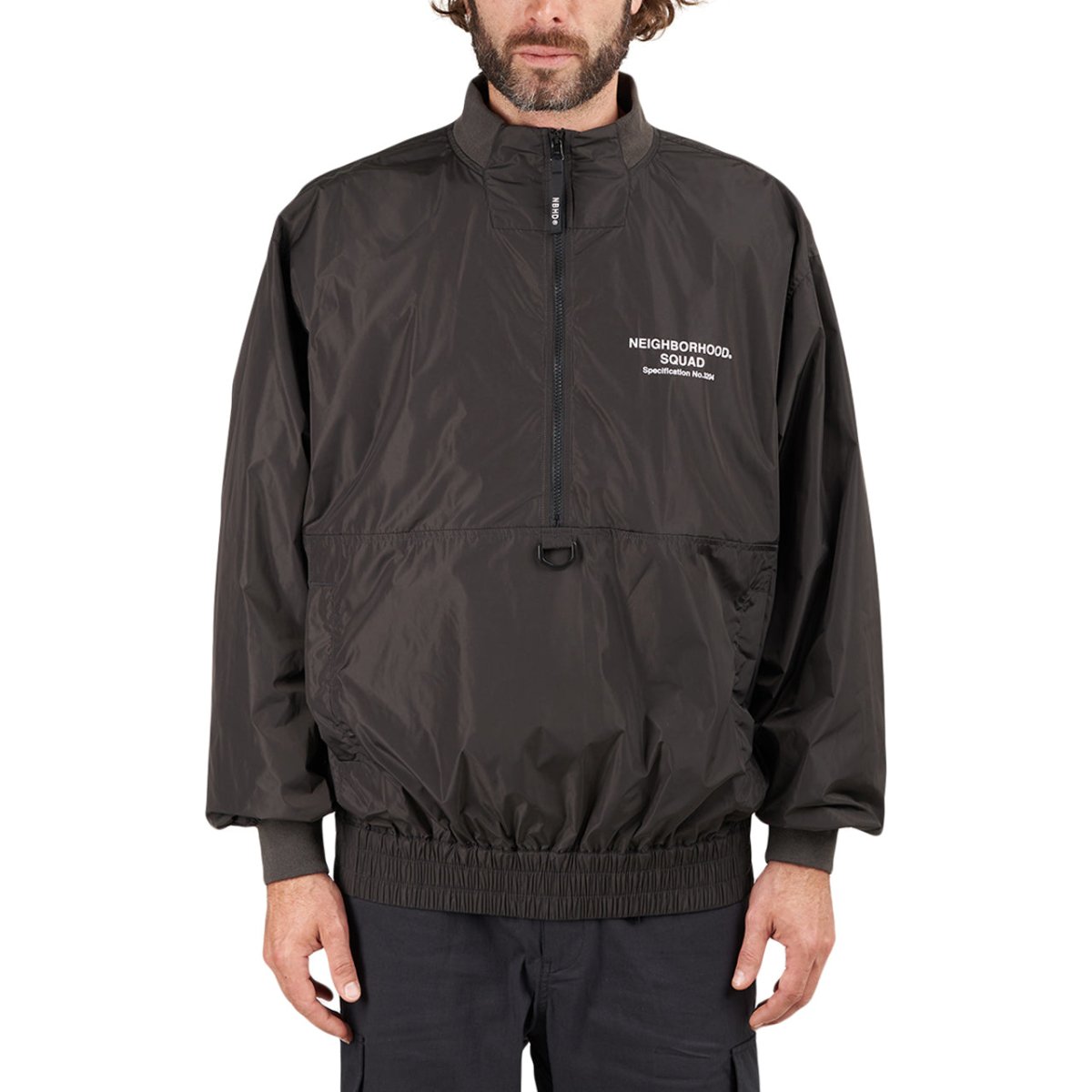 Neighborhood Staff Nylon Popover E-Jacket (Schwarz) - Allike Store