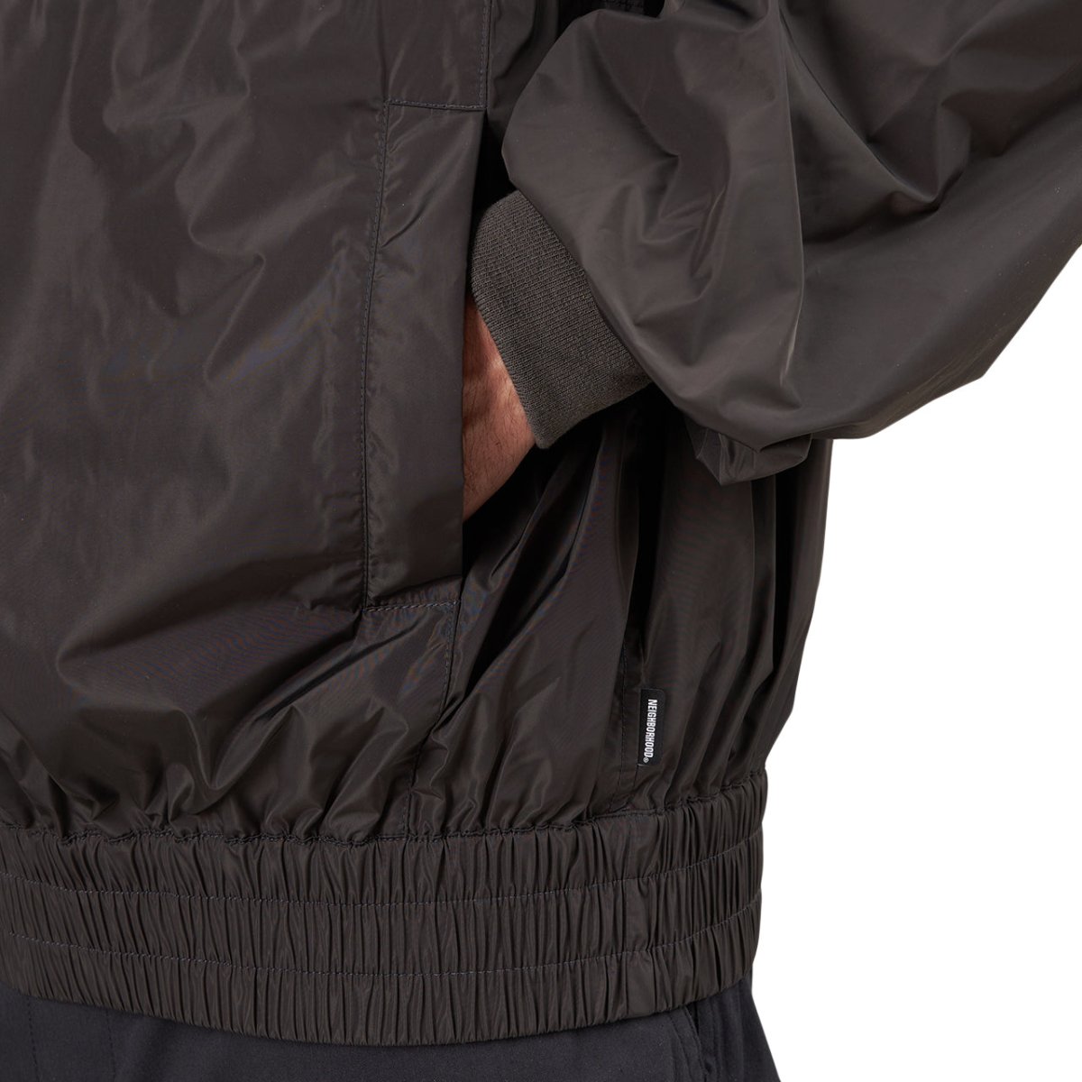Neighborhood Staff Nylon Popover E-Jacket (Schwarz) - Allike Store