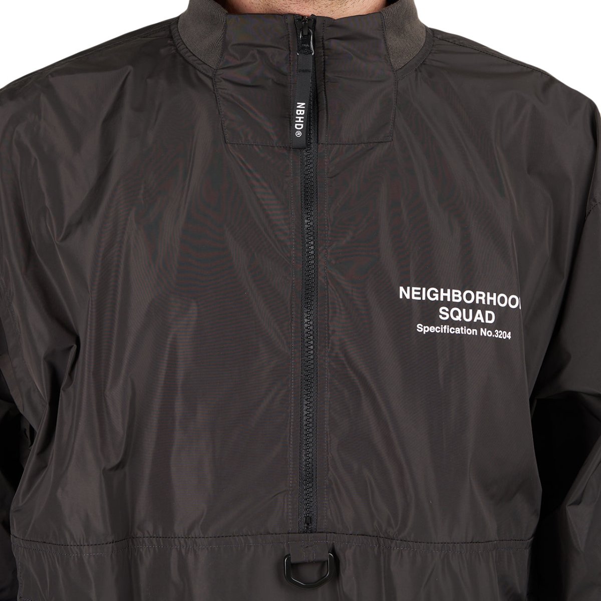 Neighborhood Staff Nylon Popover E-Jacket (Schwarz) - Allike Store
