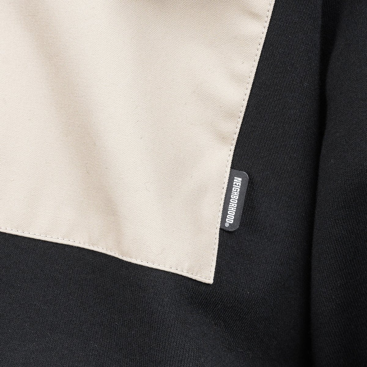 Neighborhood Yoke /C-Crewneck (Schwarz / Cream) - Allike Store