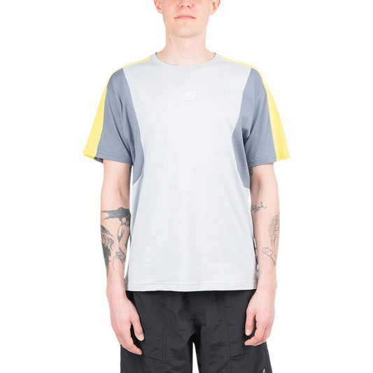 New Balance Athletics Color Block T-Shirt (Blau / Gelb)  - Cheap Witzenberg Jordan Outlet