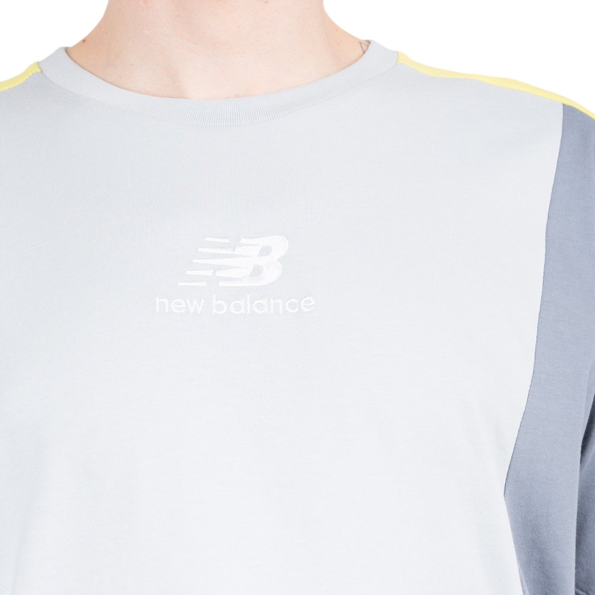 New Balance Athletics Color Block T-Shirt (Blau / Gelb)  - Allike Store