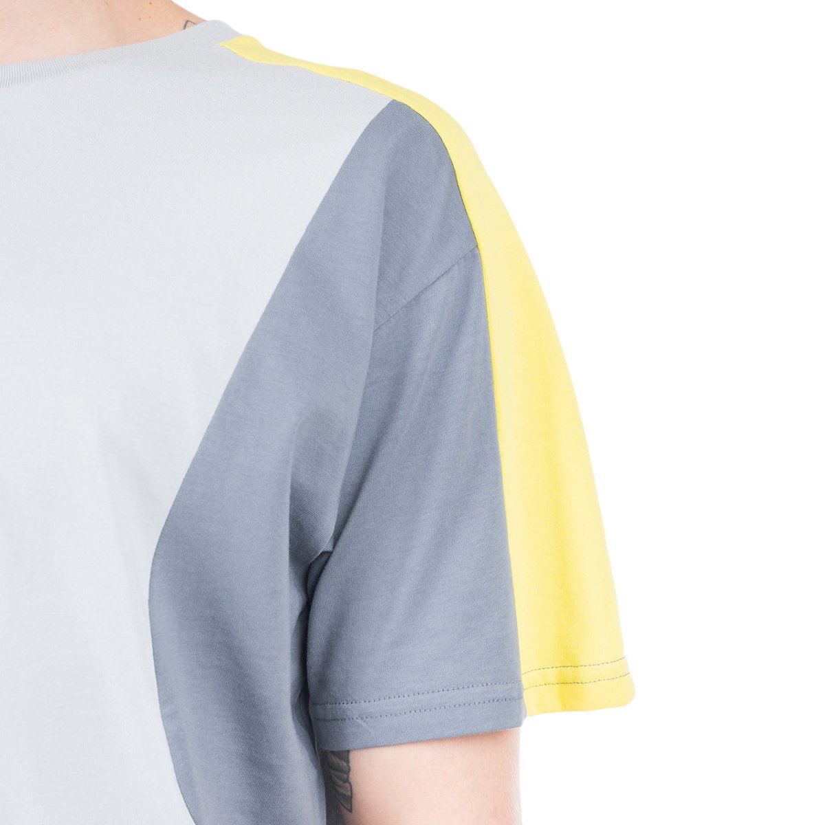 New Balance Athletics Color Block T-Shirt (Blau / Gelb)  - Allike Store