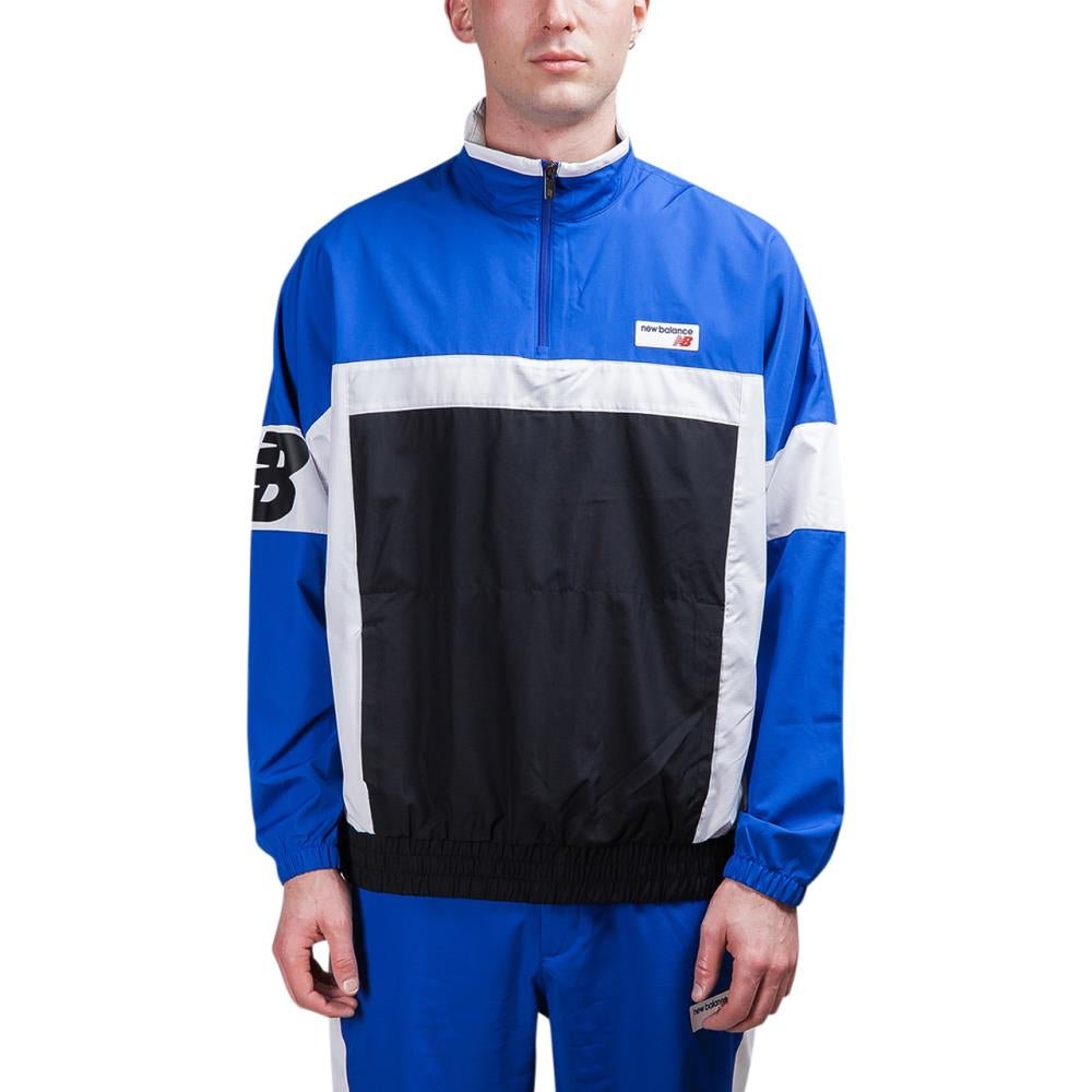 New Balance Athletics Windbreaker Pullover (Blau / Weiß) - Allike Store