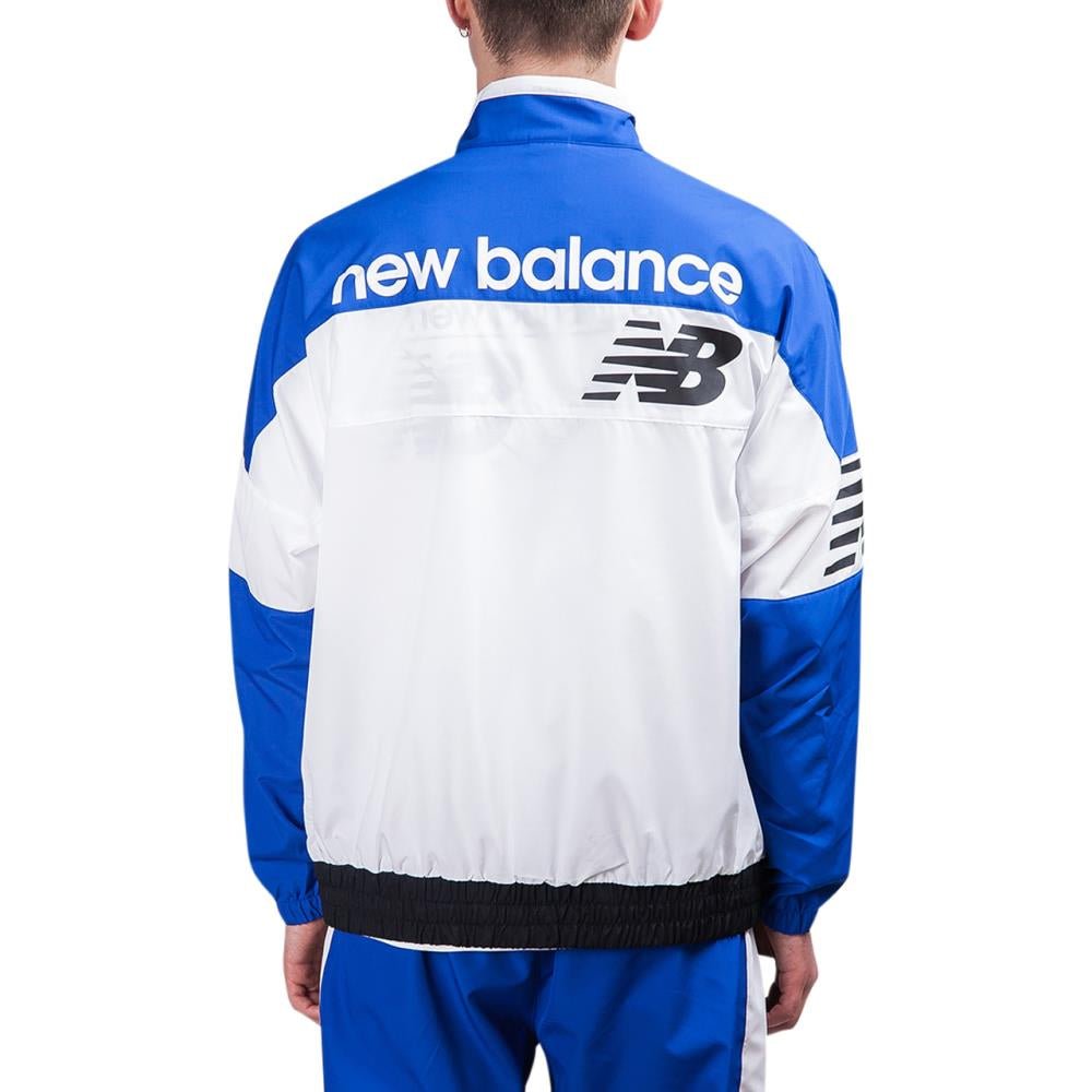 New Balance Athletics Windbreaker Pullover (Blau / Weiß) - Allike Store