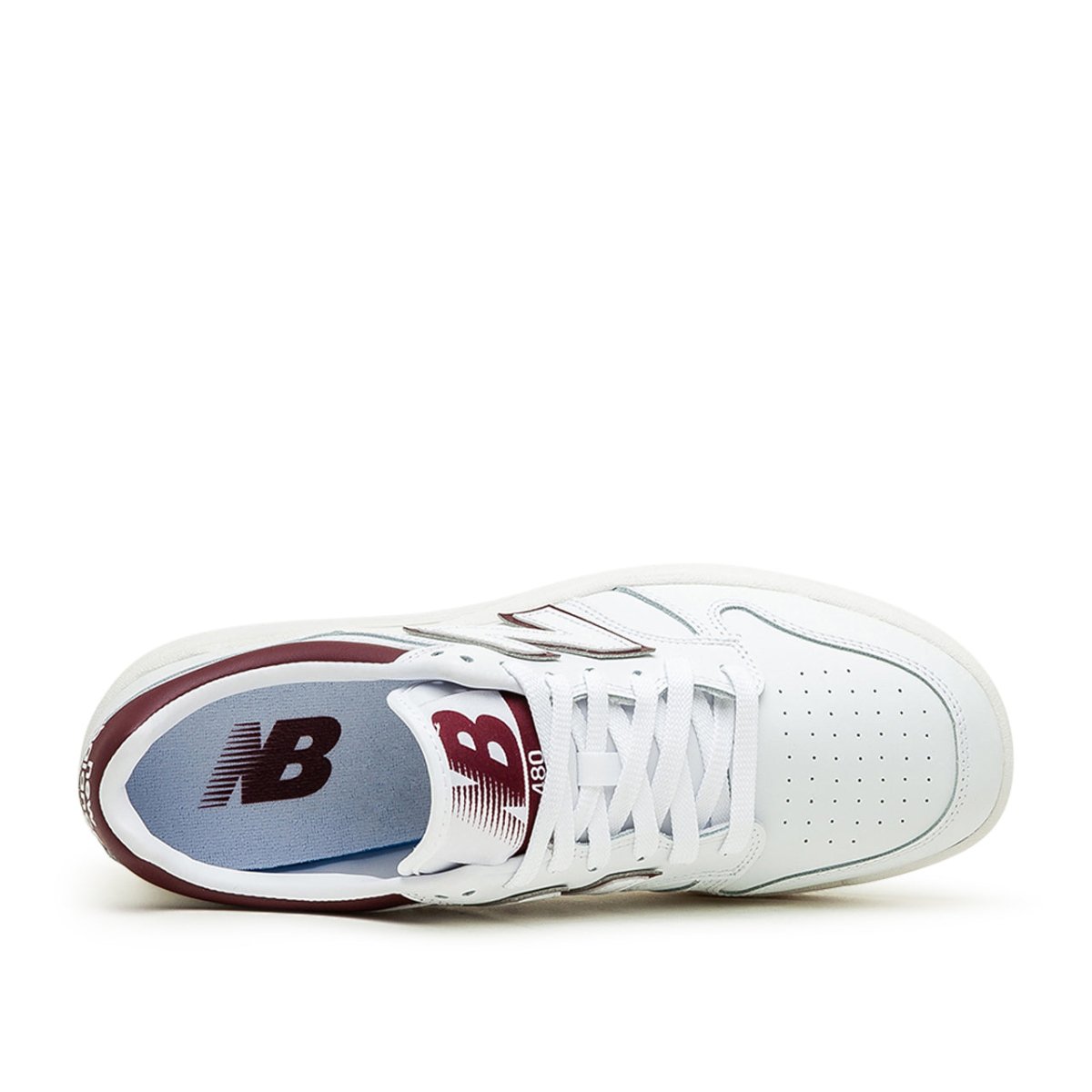 New Balance BB480 LDB (Weiß / Rot) - Allike Store