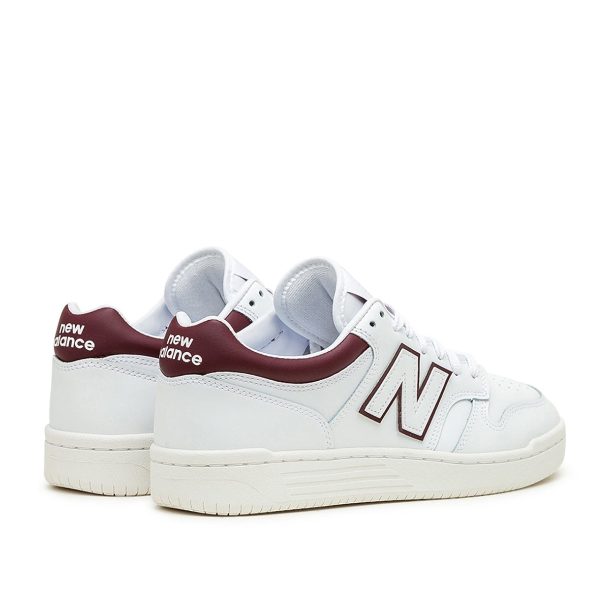 New Balance BB480 LDB (Weiß / Rot) - Allike Store