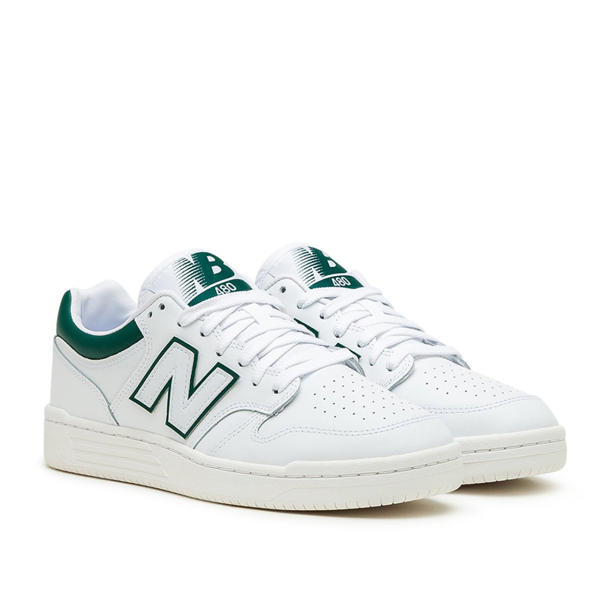 New Balance BB480 LGT (Weiß / Grün) - Allike Store