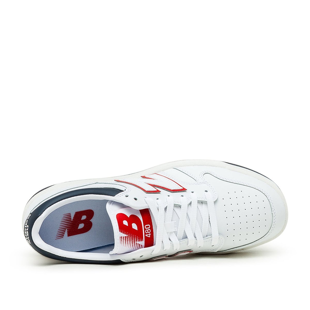 New Balance BB480 LWG (Weiß / Navy / Rot) - Allike Store