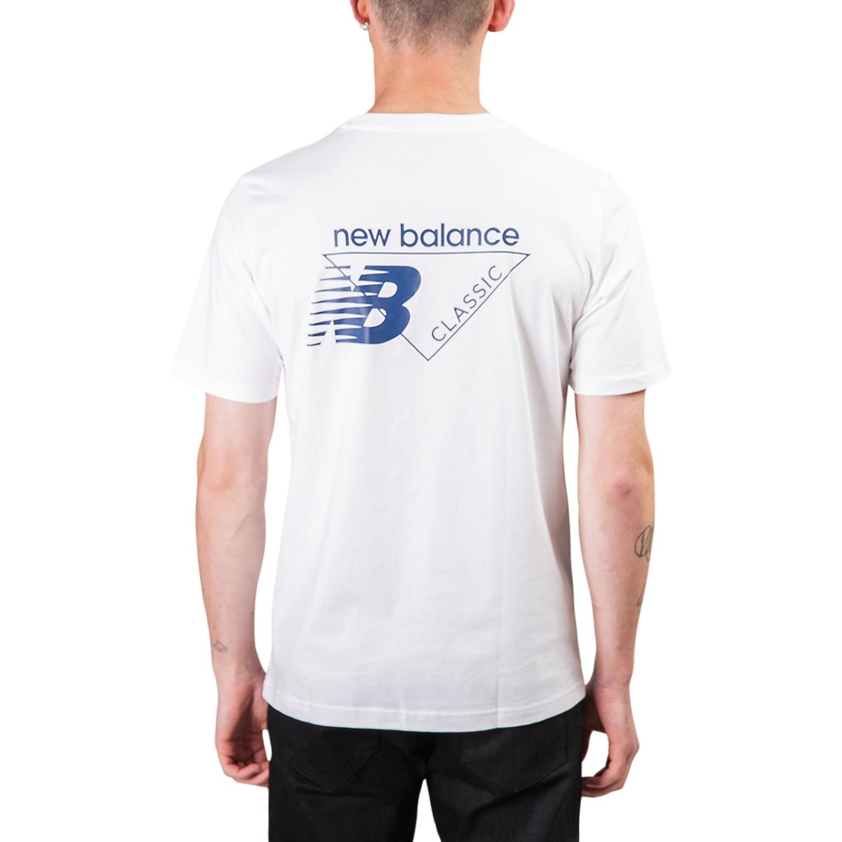 New Balance Essentials Classic Lock Tee (Weiß) - Allike Store