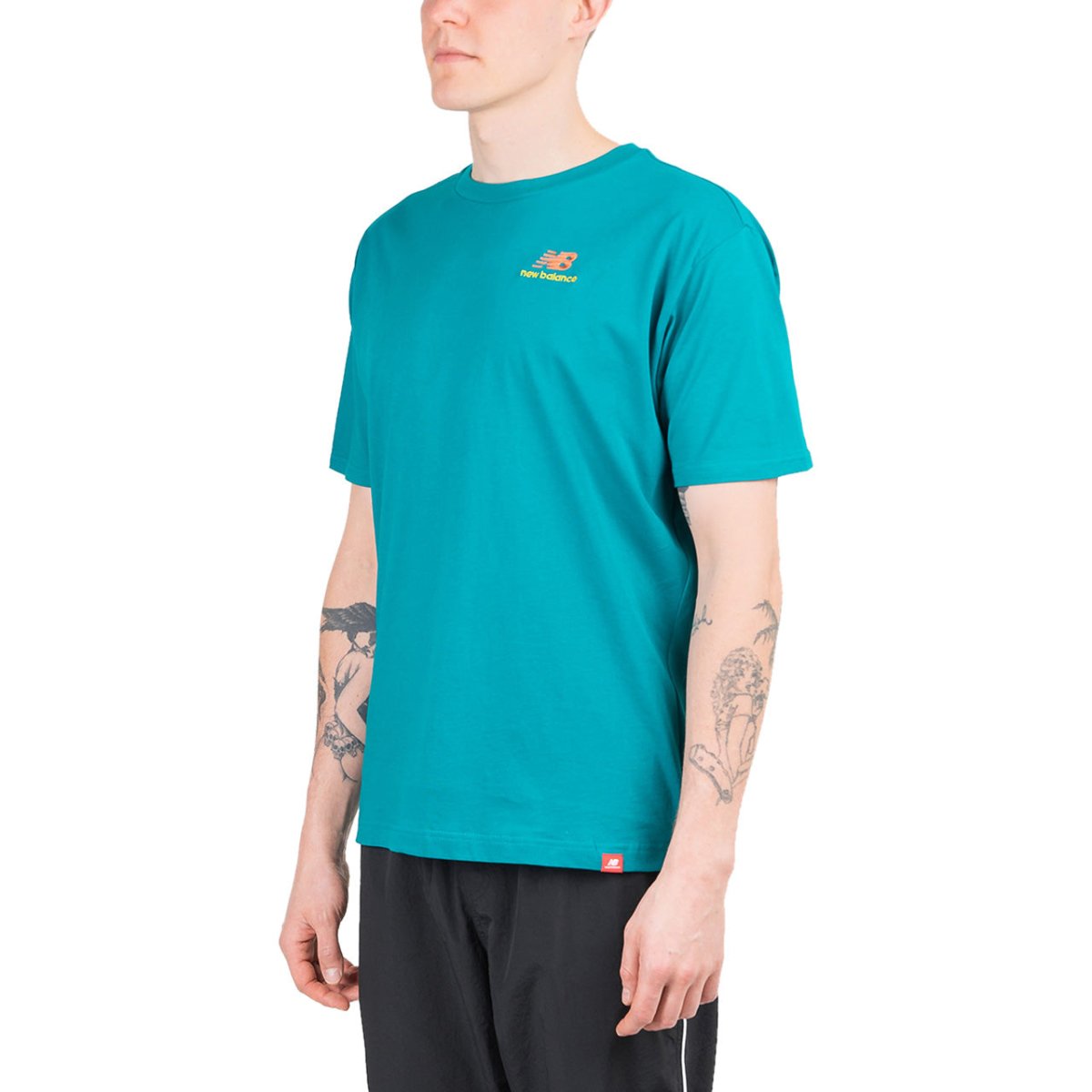 New Balance Essentials Embroidered T-Shirt (Türkis) - Allike Store